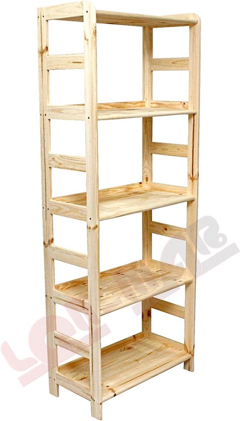 Houten boekenkast, 3-laags compacte opbergboekenplank met 18 posities verstelbare planken en anti-omvalapparaat, displaystandaard voor kantoor, slaapkamer, woonkamer (wit