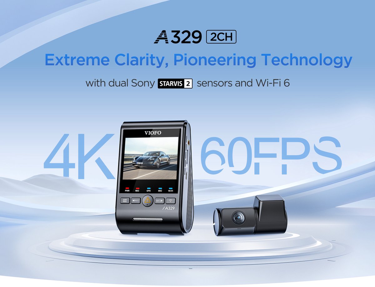 VIOFO A329 2CH - Dashcam - 4K 60 fps thumbnail 4