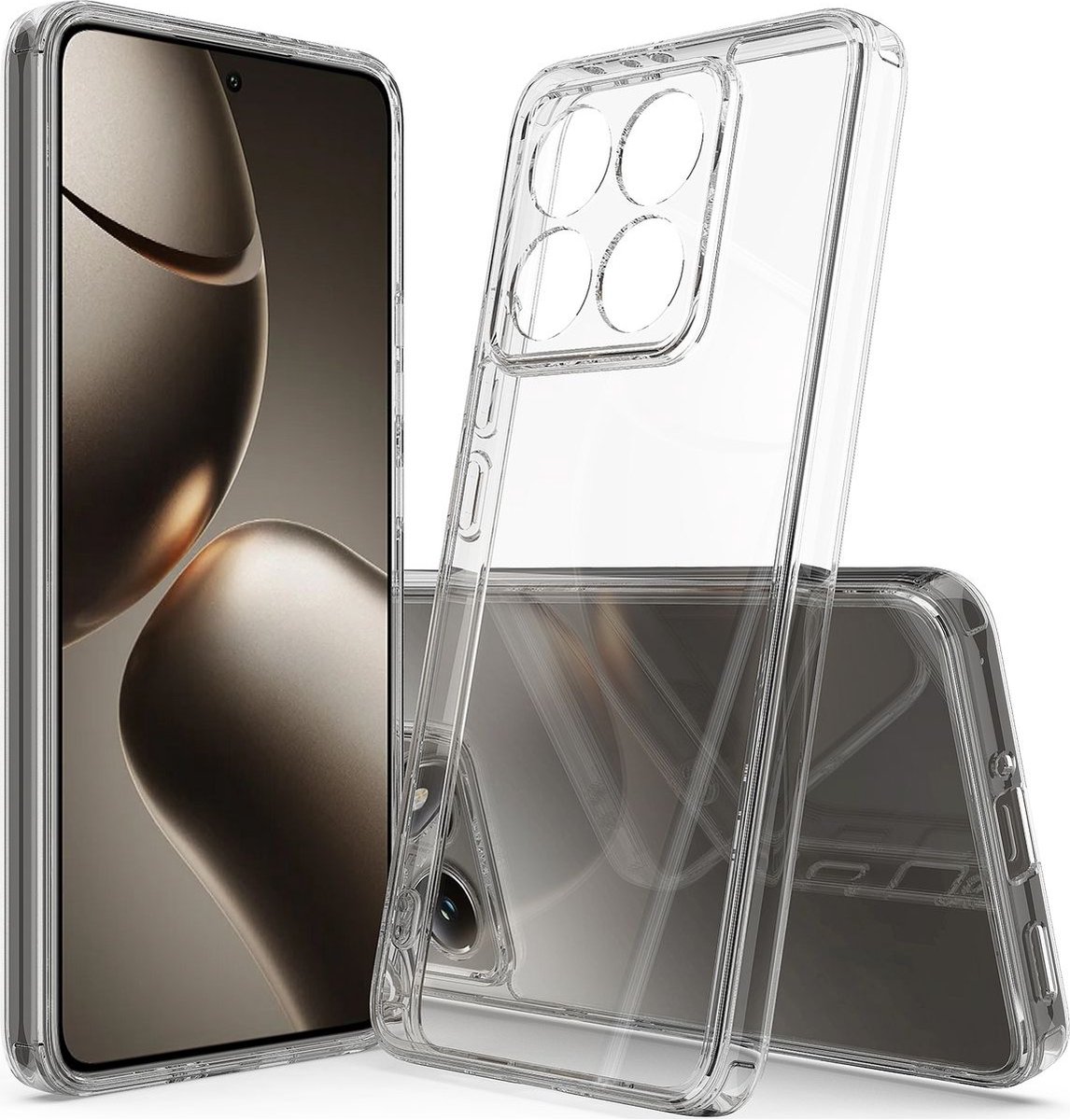 Mobigear Doorzichtig Hoesje geschikt voor Xiaomi 14T Pro Telefoonhoesje Flexibel TPU | Mobigear Crystal Backcover | Doorzichtig Telefoonhoesje 14T Pro | 14T Pro Case | Back Cover - Transparant
