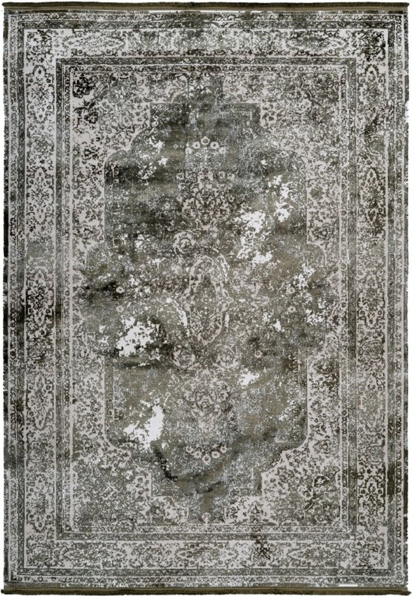 Muratap Luxury Picasso Elysee Laagpolig Velvet Vloerkleed Groen- 160x230 CM