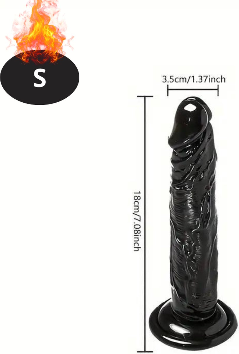 Goedkoopste Bovista Dildo - Anaal - Met Zuignap - Siliconen - Sex Toys - Voor Mannen & Vrouwen - Voor Koppels - Couples - S - Zwart