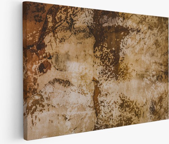 Cercle Mural Bois - Pissenlits dans un Style Rustique - Teintes Pastel Douces - Cercle Mural - Décoration Murale Moderne Cercle - Styling Intérieur - Ø 90