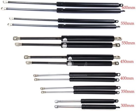 2x600N 300-600mm Auto Gasveren voor Motorkap, Kofferbak, Achterklep, Shock Lift Strut, Ondersteuning Bar, Bus, Bedrijfsvoertuig, Boot en Venster van Senvenelec — afbeelding 5