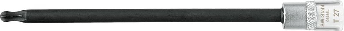 SW-Stahl 05455L schroevendraaierbit, 1/4", T-profiel, T27, met kogelkopschroevendraaierbit voor Torx I zeskantinzet