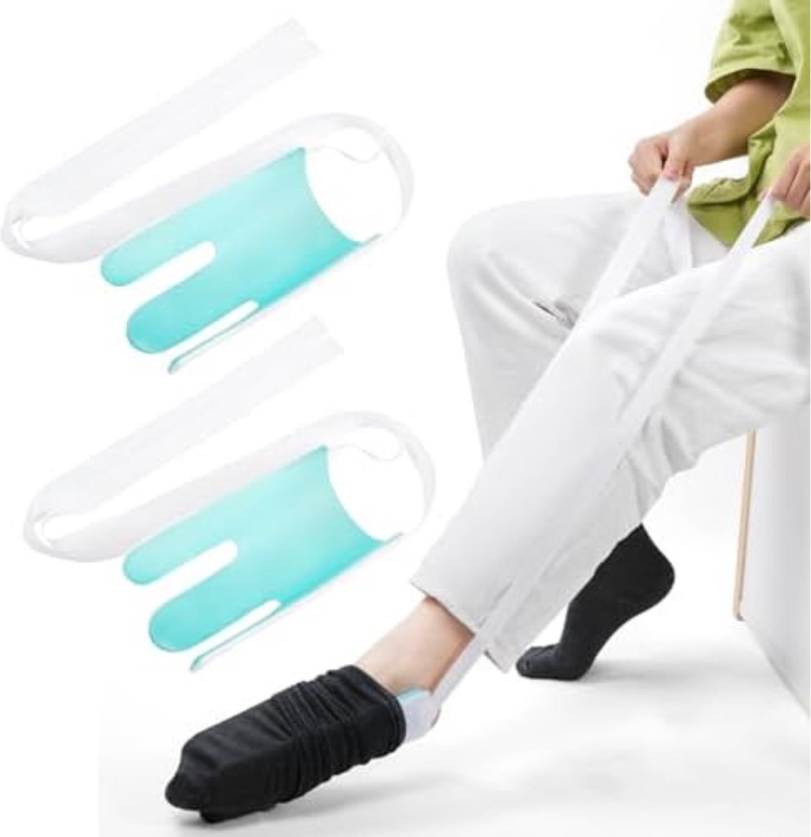 Goedkoopste Lexium Sokaantrekker - Sokken Aantrekhulp - Aantrekhulp Sokken - Aantrekhulp - Hulp Bij Sokken Aantrekken - SockSlider - NIET voor steunkousen