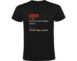 Coder Programmeur Heren T-shirt - Software developer - Ontwikkelaar - Nerd