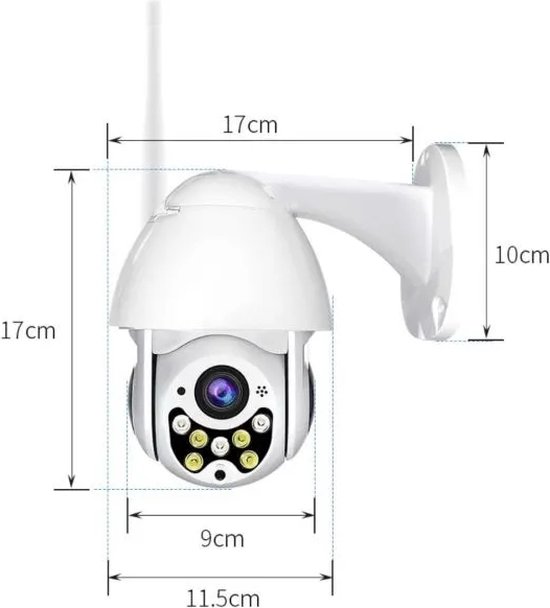Vyzio - 2x Beveiligingscamera Buiten - Buiten Camera met Nachtzicht - Buitencamera Wifi met App - Buiten Camera - Buitencamera Draadloos Wifi en App - 2 Camera's - DIGICAM van Merkloos — afbeelding 5