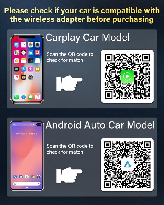 Kraftverdia™ - Carplay Dongle - Carplay Draadloos - geschikt voor Apple CarPlay & Android Auto - met 5GHz Wifi - Plug en Play - Snelle transmissie - Mini draadloze Carplay-adapter - Gemakkelijk te gebruiken van Kraftverdia™ — afbeelding 3