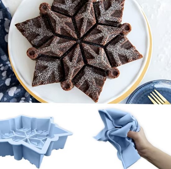 PTaizjjz Siliconen Sneeuwvlok Mallen, 1Pack-9 Holte Kerst Sneeuwvlok Vormen Mallen DIY Chocolade Snoep Zeep Ijsblokjes Bakvorm voor Xmas Bakken Cake Decoratie PTaizjjz Siliconen Sneeuwvlok Mallen, 1Pack-9 Holte Kerst Sneeuwvlok Vormen Mallen DIY Chocolade Snoep Zeep Ijsblokjes Bakvorm voor Xmas Bakken Cake Decoratie