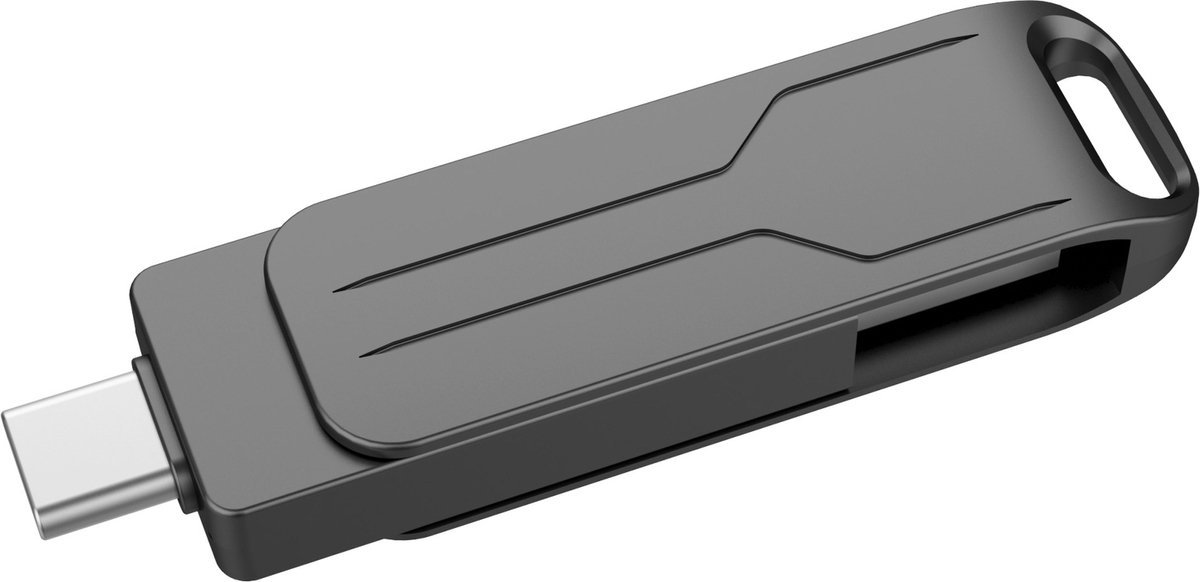 ThunderGold USB Stick 128 GB - USB-C en USB-A - Aluminium thumbnail 4