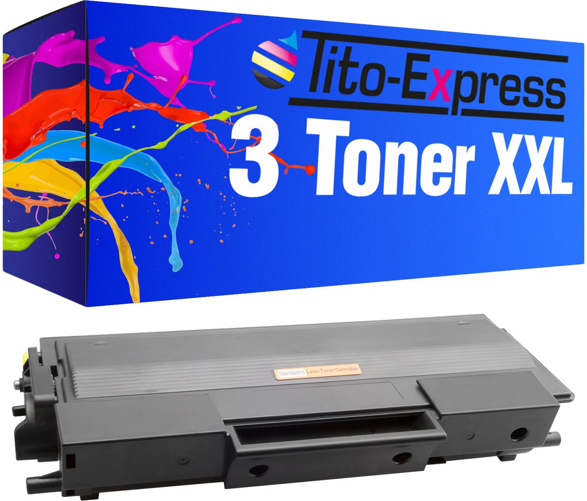 PlatinumSerie® 3 toner XXL black alternatief voor Brother TN-4100