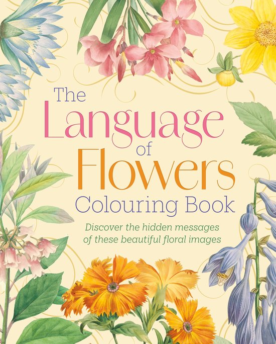The Language of Flowers Colouring Book - cover