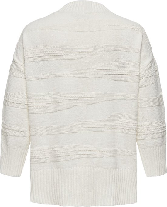 ONLY CARMAKOMA - CARIMA LS LOOSE STRUCTURE O-NECK KNT - Dames - Gebreide truien