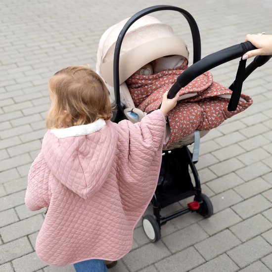 BEMINI Voetenzak - Biside 0-12m - Warme teddy - Heidi Karmozijn van Bemini — afbeelding 2