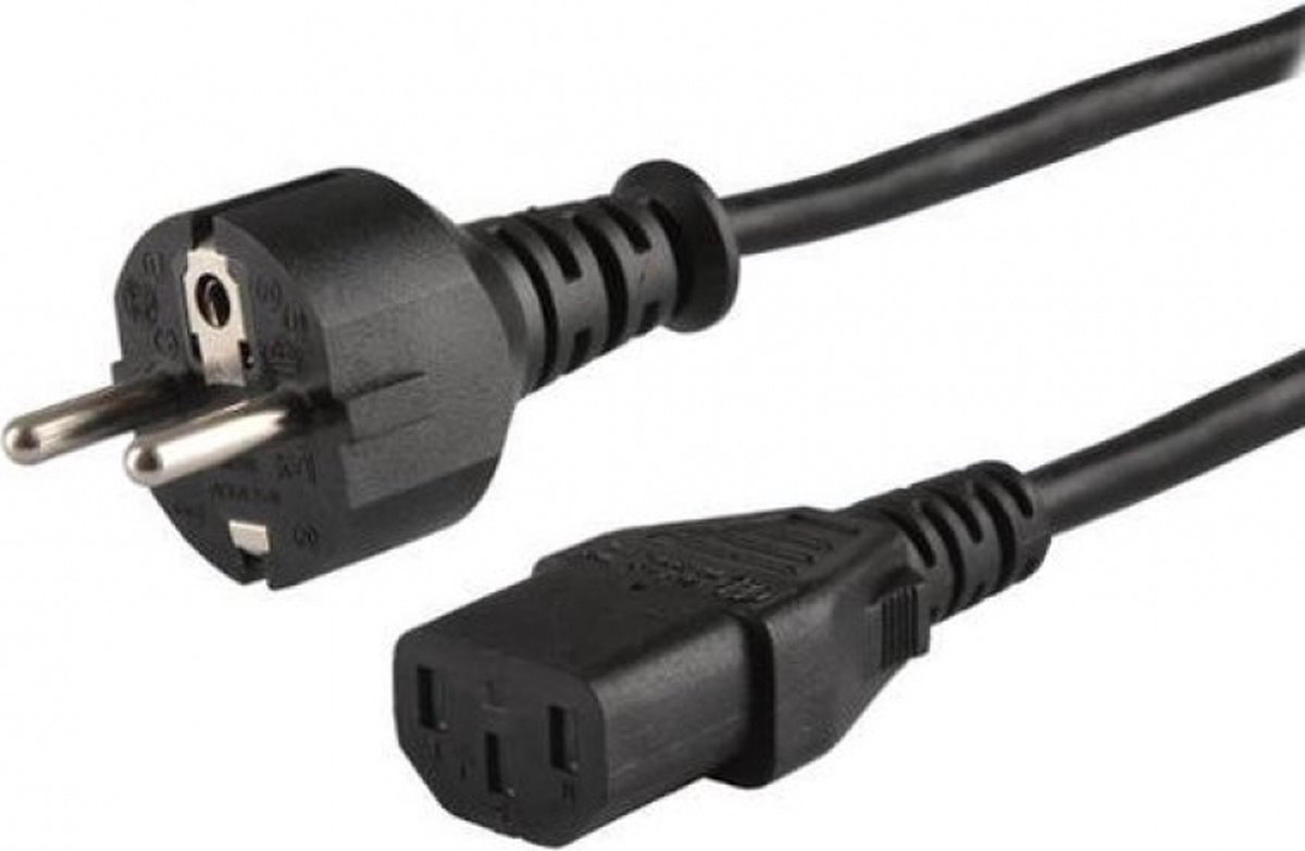 Savio CL-138 electriciteitssnoer Zwart 1,8 m IEC C13 Netstekker type E