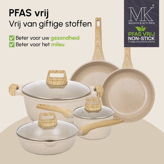 Maison & Kitchen - Set de poêles INOX 8 pièces