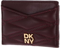 DKNY Leren Kaarthouder Minna Card Holder Garnet Wijnrood