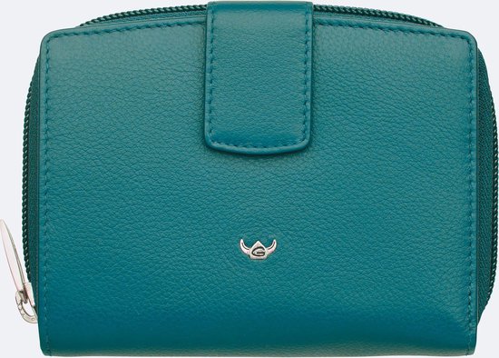 Golden Head Cuir Porte-monnaie Madrid RFID Protect Billfold Coin Wallet Turquoise
