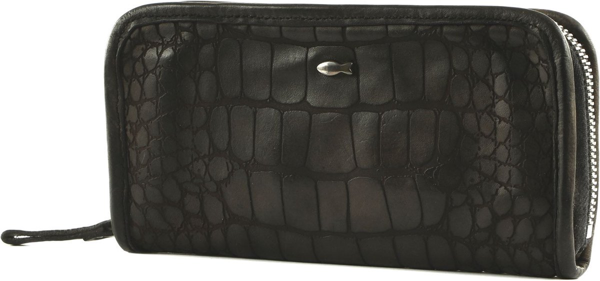 CAMPOMAGGI Leren Portemonnee Centaurus Wallet Grigio Donkerbruin