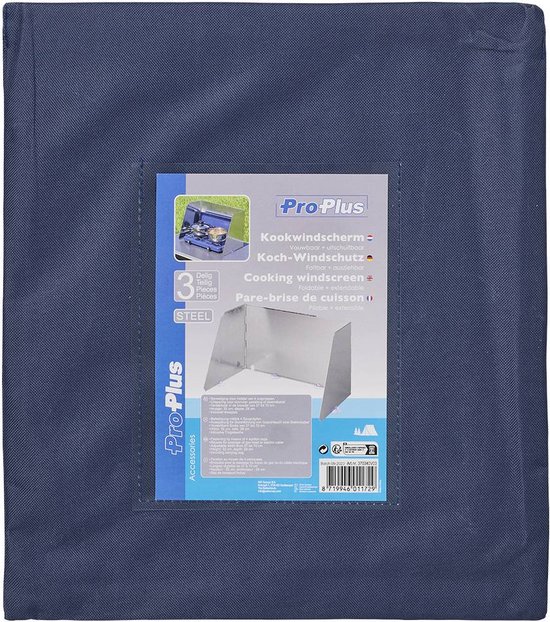 ProPlus Windvrij Kookscherm - 70x32cm - 3 delig - Aluminium - Inclusief zuignappen - Anti-spatscherm - Vlambeveiligers - Campingscherm - Gasbrandschild - Warmtebeheerscherm - Buitenkeuken – Campingaccessoires — afbeelding 4
