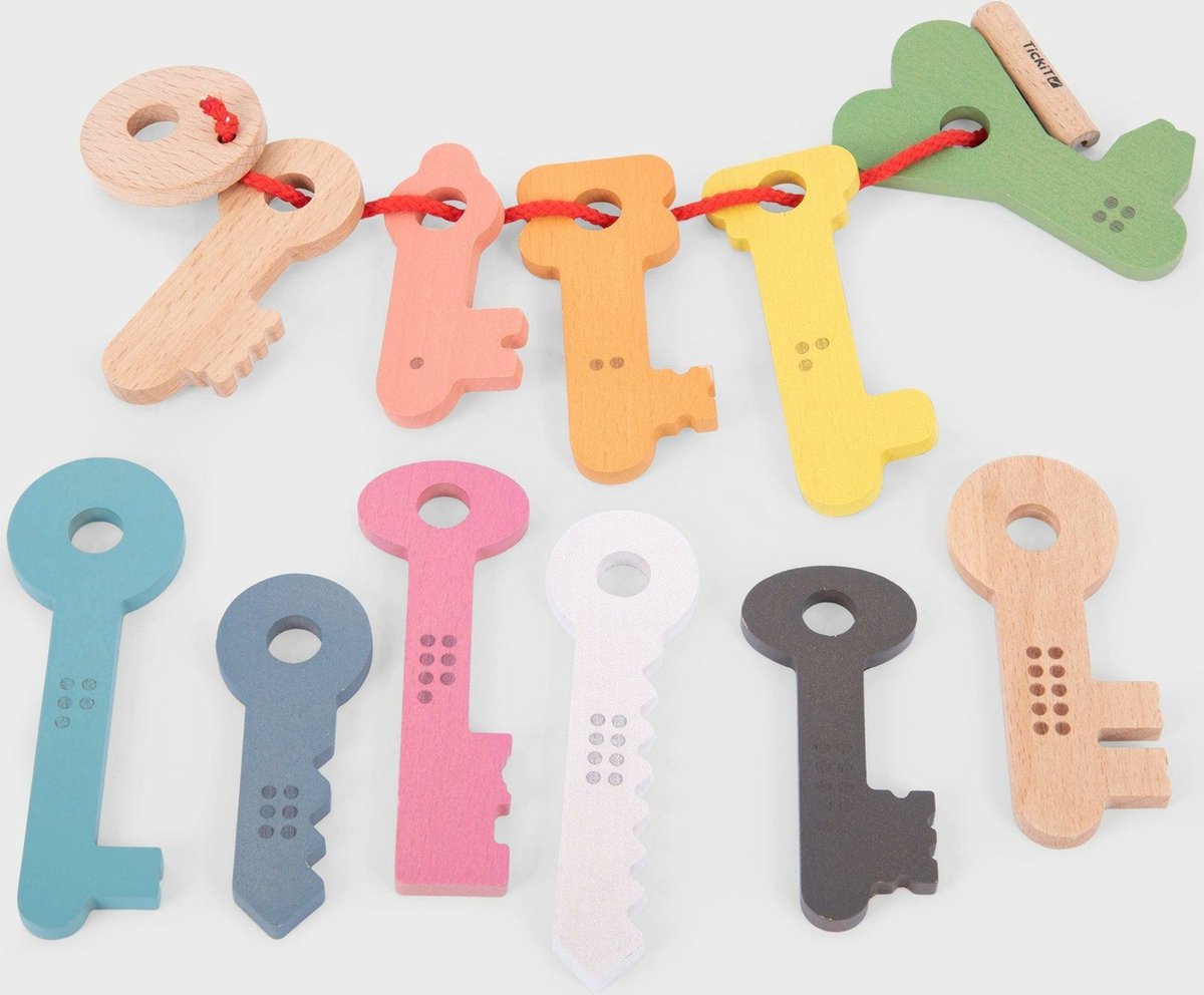 tickit® Regenboog houten sleutels