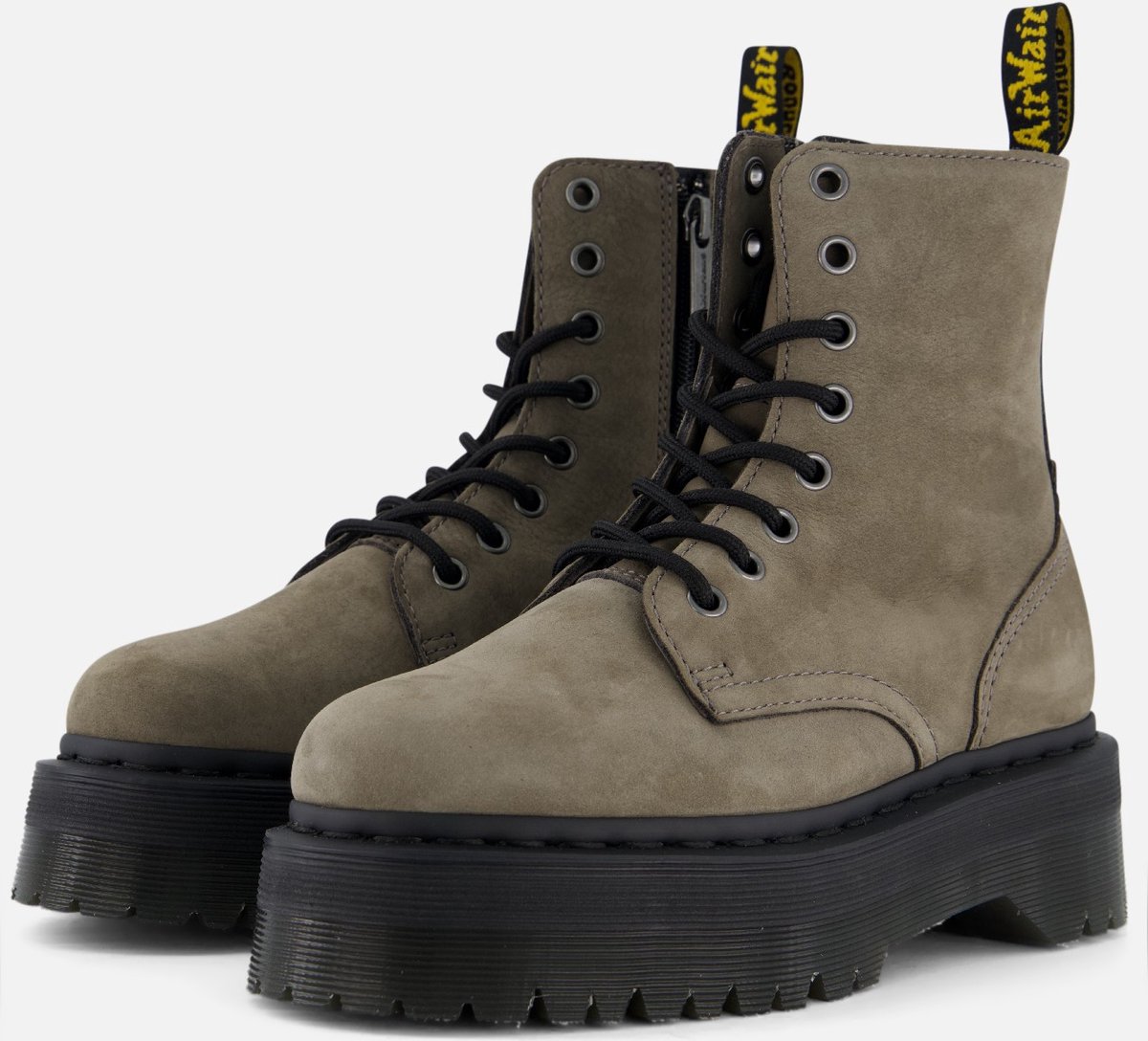 Dr. Martens Jadon Veterboots Nubuck Grijs
