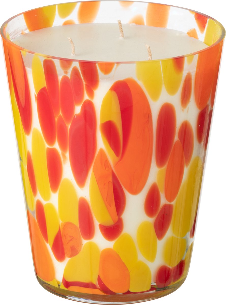 J-Line geurkaars Noa - rood/geel - large - 95U Multi