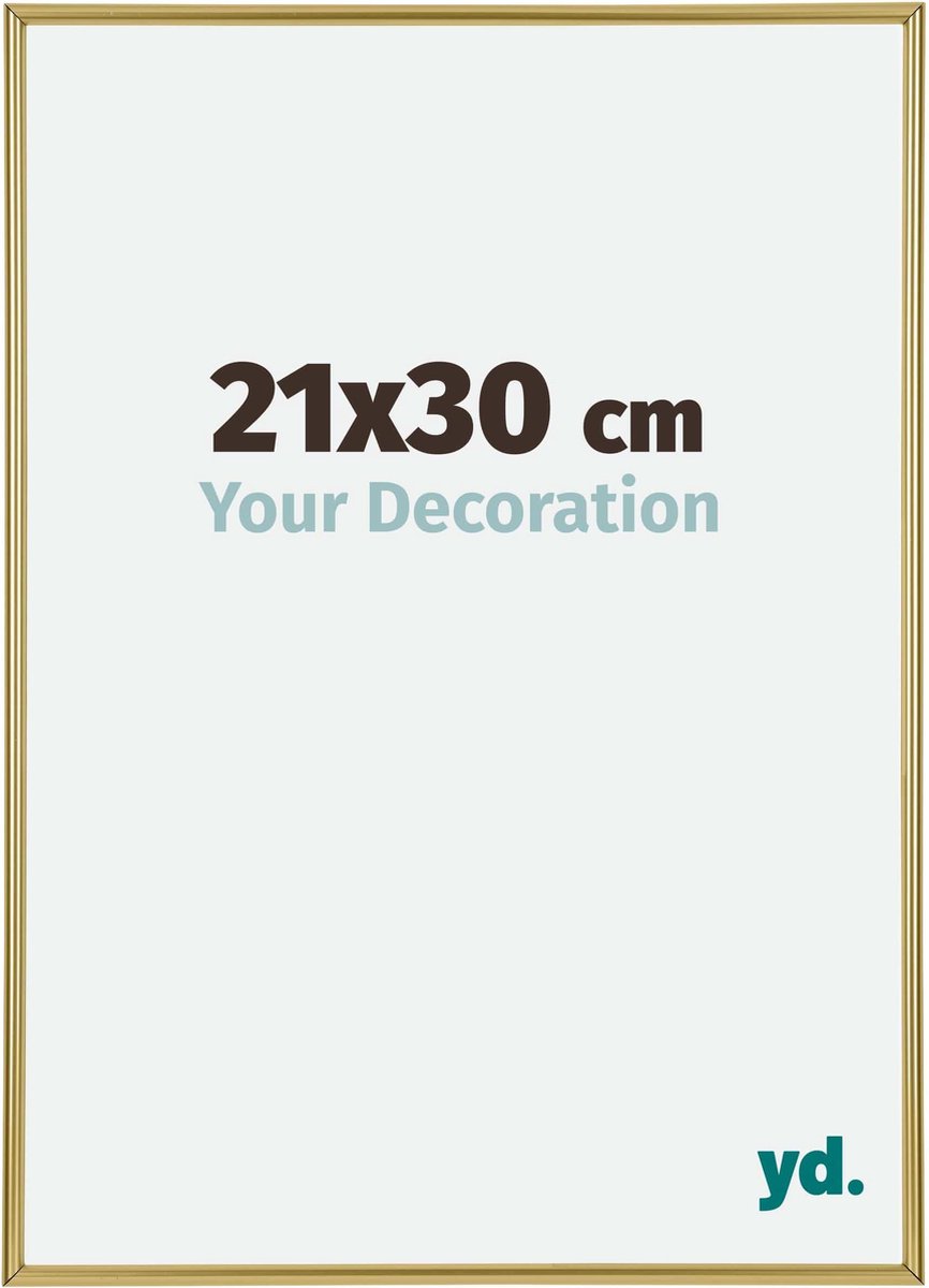 yd. Your Decoration - Fotolijst 21x30 cm - Kunststof - Goud - Annecy