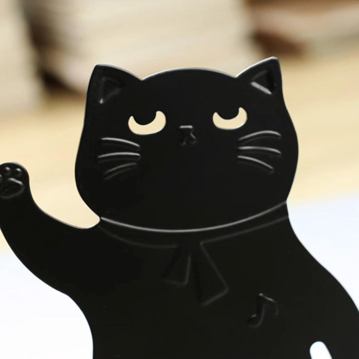 Nevolis Bookends Bookshelf, Cat Bookend Supports - Rounded Corners Design - Decorative Animals Metal Bookend . multi color