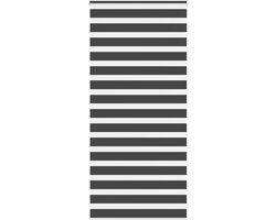 vidaXL - Zebra - rolgordijn - 105x200 - cm - stofbreedte - 100,9 - cm - zwart