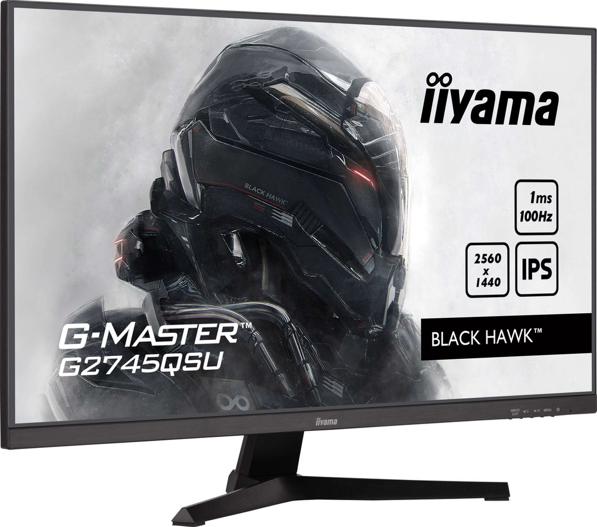 iiyama G-Master Black Hawk G2745QSU-B2 gaming monitor 100 Hz, HDMI, DisplayPort, USB, Audio, Adaptive Sync
