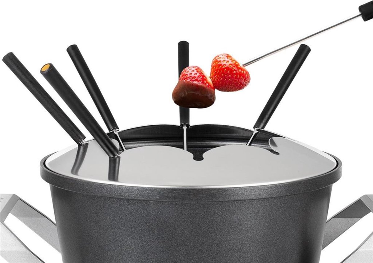 Princess Fonduepan 173100 – Elektrische fondueset - 8 personen - Geschikt voor kaas, olie, chocolade en bouillon - 2 meter snoer - Regelbare thermostaat - 1.5 liter — cadeau in Kookcadeaus - foto 4