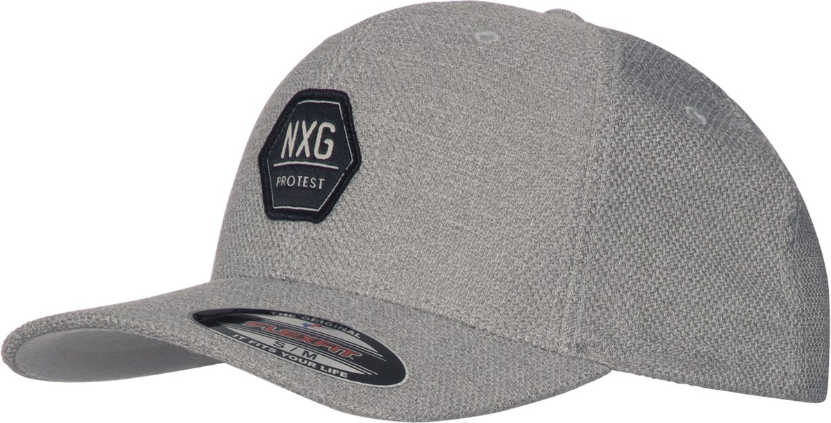 Protest Nxg Miso – Baseball pet Unisex – Flexfit – Elastisch Grijs