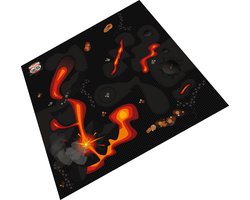 BrickDoo's BrickMaps 42433001 Volcanic Plain - Wegplaat speelmat geschikt voor LEGO Lord of the Rings - Formaat gelijk aan 3x3 bouwplaat