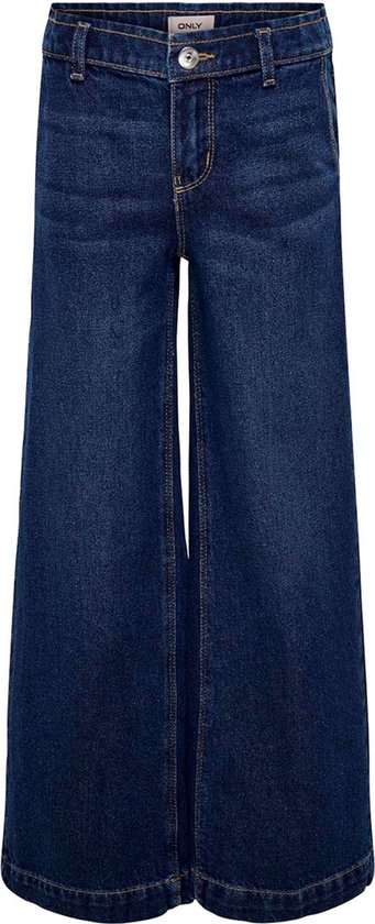 KIDS ONLY Meisjes Kogcomet Wide DNM PIM Noos broek, donkerblauw (dark blue denim), 122