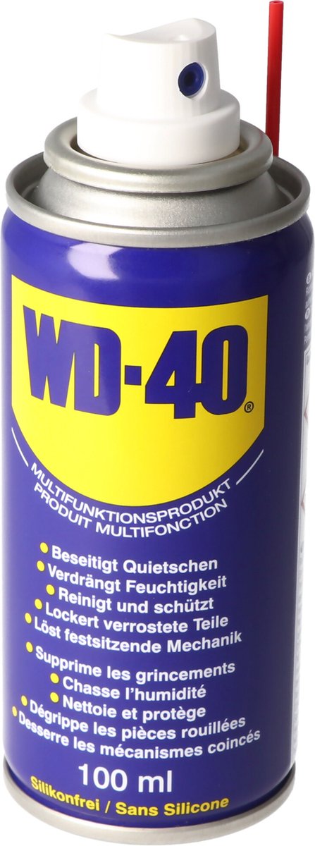 WD-40® Multi-Use Product Classic - Verdrijft vocht - Stopt piepen en kraken - Beschermt tegen roest en corrosie - Verwijdert vuil - Siliconenvrij - 100ml van Merkloos — afbeelding 5