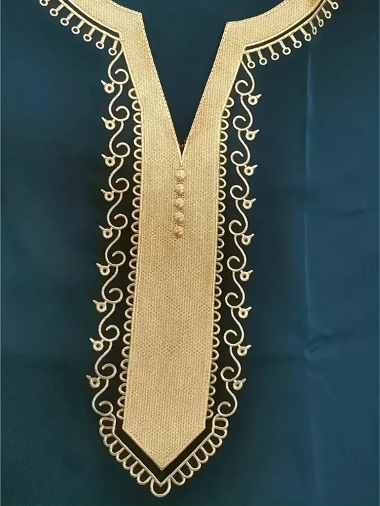 Vêtements islamiques Bovista - Djellaba Hommes - Vêtements musulmans - Caftan homme arabe - Alhamdulillah - Vert M