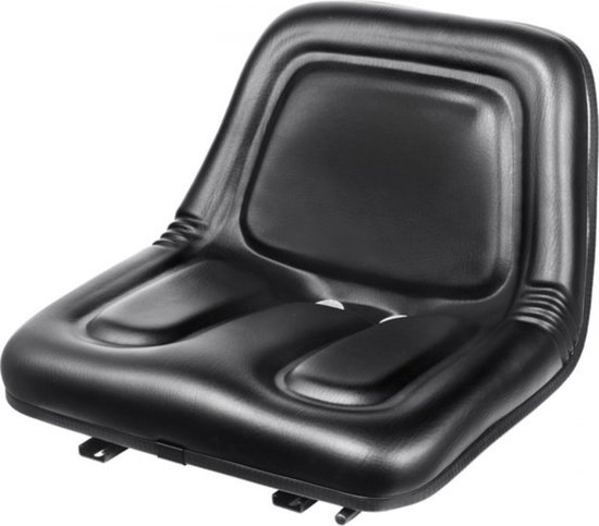 Siège de tracteur universel - cuir artificiel PVC - mousse polyuréthane - micro-interrupteur de sécurité - siège conducteur - siège simple