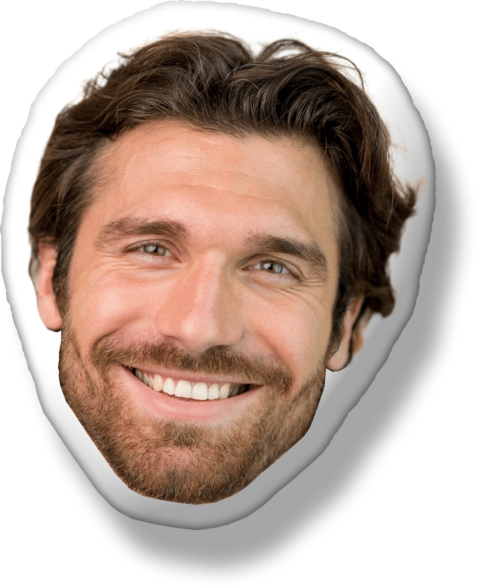 Gepersonaliseerd kussen met eigen gezicht - 30 cm