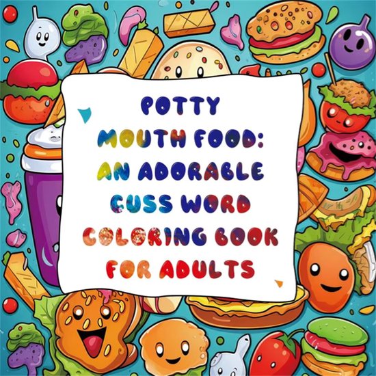 Happy Food Kleurboek - Kleurboek Eten - Vrolijke Voedseltekeningen - Eten Kleurplaten - Voedsel illustraties - Speels Kleurboek Eten - 20x20cm - 22 Tekeningen