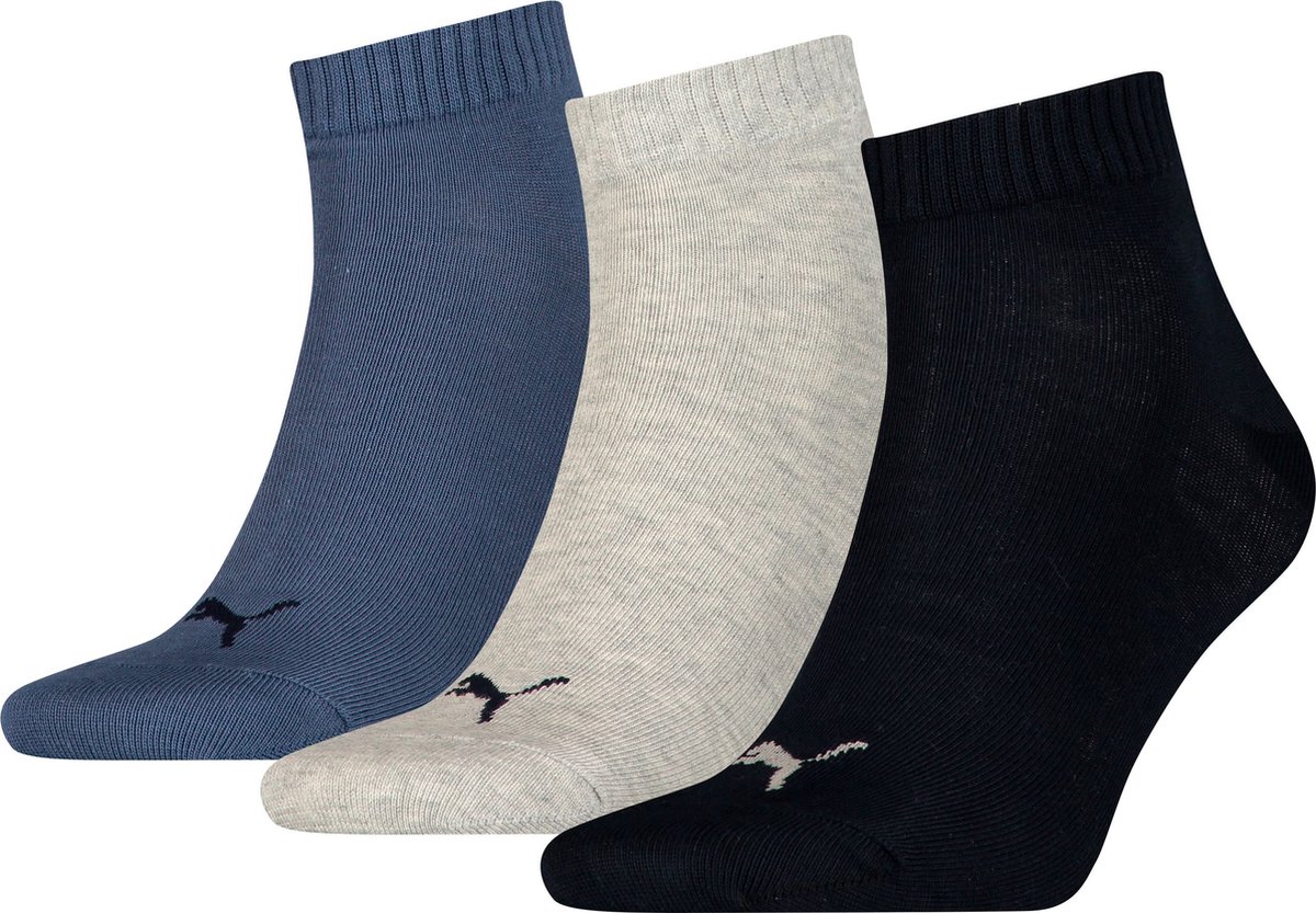 PUMA QUARTER EFFEN SOKKEN 3-PACK 93858914 r Blauw