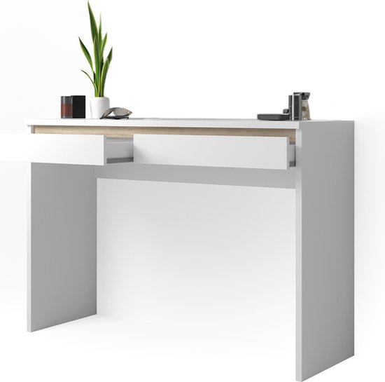 Vicco Kaptafel Emma, Wit, 120 cm met krukje