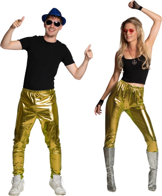 Disco broek goud
