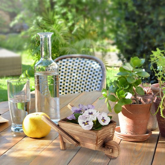 Urban Living Plantenbak -kruiwagen - hout - 73x31x28cm | Leen Bakker