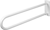 Vaste toiletbeugel 85 cm RVS wit