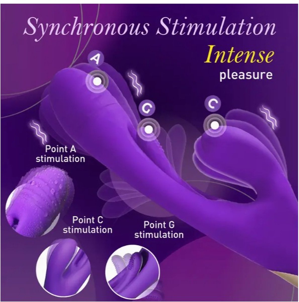 Goedkoopste Vibrator sexy toy extra stimulatie 3 in 1 massage adult dildo 21 standen