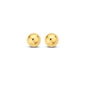 New Bling Goud 9NBG-0007 - 14 karaat echt gouden Oorknopjes Bol - Glad - 3mm - Goud