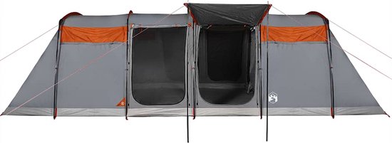 vidaXL - Tunneltent - 10-persoons - waterdicht - grijs - en - oranje van Vidaxl — afbeelding 5