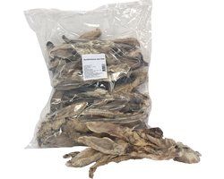 Petsnack - Konijnenoren Met Vacht 1 KG Hondensnack