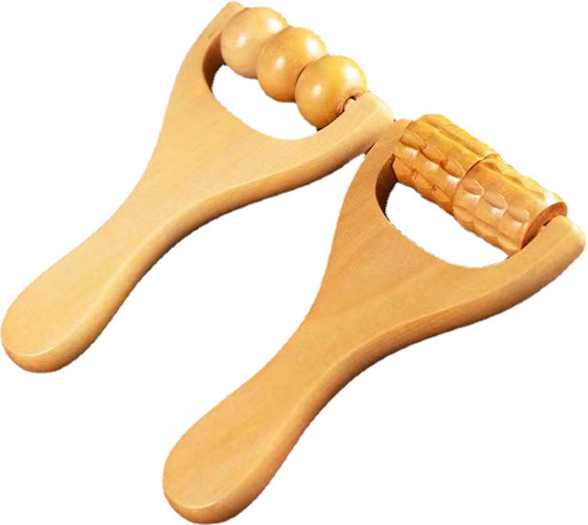 Goedkoopste 2 Stuks - Massageapparaten - Houten Massage Roller Tool - Massageapparaten - Bindweefselmassages - Relax - hout kleur - 15 8cm - Hout